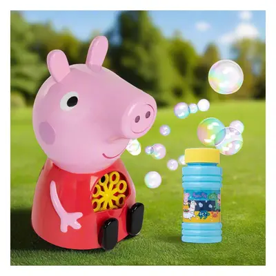 Peppa Pig Bubble Machine - Includes 118ml Bubble Solution