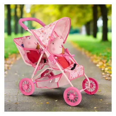 Peppa Pig Tandem Twin Doll Stroller