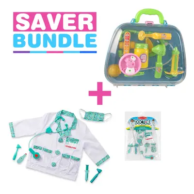 Melissa and Doug Doctor Fancy Dress + Peppa Pig's Medic Nurse Playset - Bundle