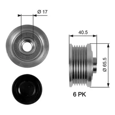 Gates OAP7032 Over Running Alternator Pulley