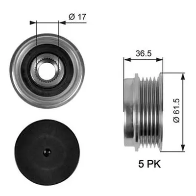 Gates OAP7041 Over Running Alternator Pulley