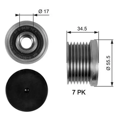 Gates OAP7084 Over Running Alternator Pulley