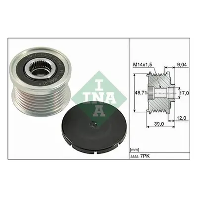 INA 535027510 Over Running Alternator Pulley