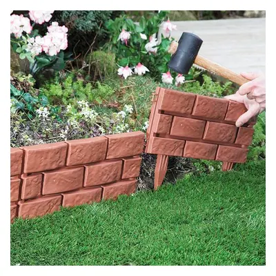 Easylife Brick Effect Garden Edging, Size Pack Of 4