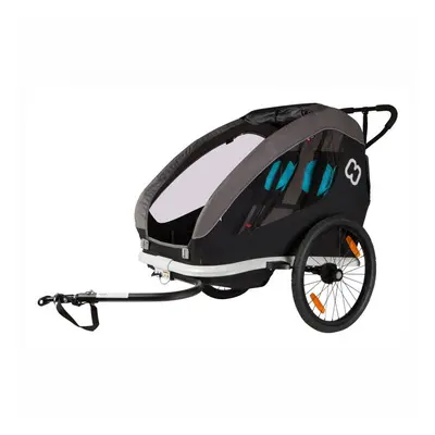 Hamax Traveller Twin Child Bike Trailer - Black / Grey