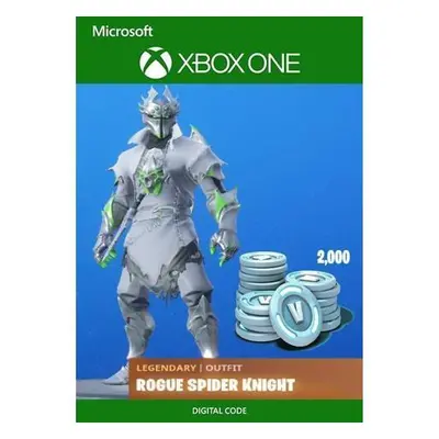 Fortnite Legendary Rogue Spider Knight Skin Bundle + 2000 V Bucks for Xbox One