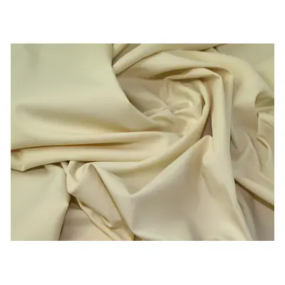 Lady McElroy Stretch Woven Suiting Fabric Cream