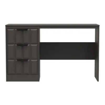 New York Graphite 3 Drawer Desk