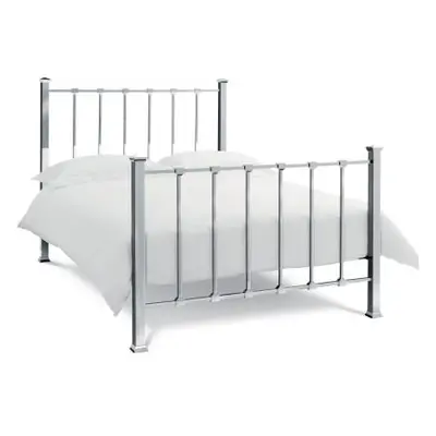Bentley Designs Madison Shiny Nickel 5ft King Size Bedstead