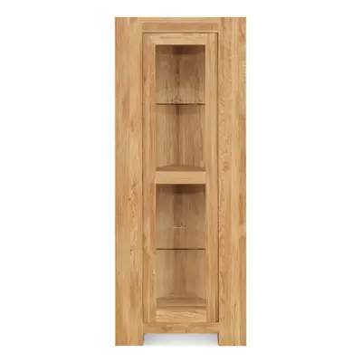 Clemence Richard Massive Oak Tall Corner Display Cabinet