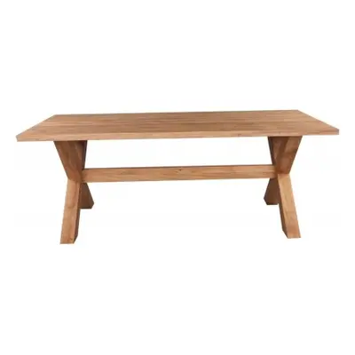 Clemence Richard Massive Oak 8 Seater Extending Dining Table with Crossed Leg