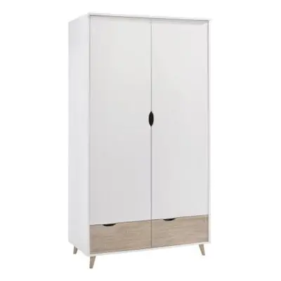 Stockholm White 2 Door 2 Drawer Wardrobe