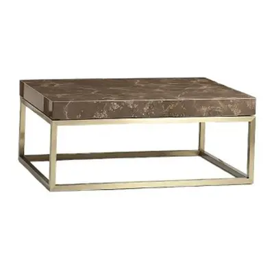 Kubo Marble Occasional Table with Brass Base - Variation Available