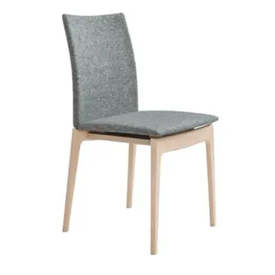 EX Display - Skovby SM63 Light Grey Fabric Dining Chair