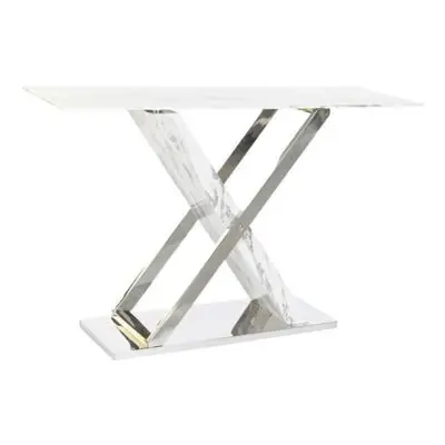 Madison White Marble Console Table