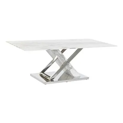 Madison White Marble Effect Coffee Table