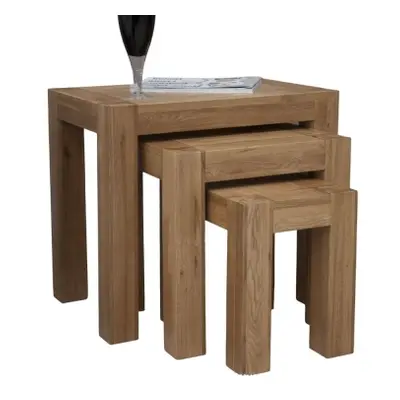 Massive Oak Nest of Tables