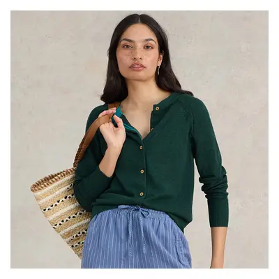 White Stuff Organic Lulu Cardi - Dark Green