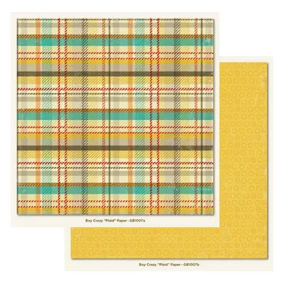 Boy Crazy Plaid Paper