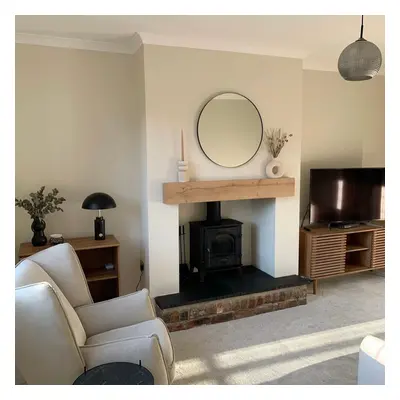 4x8 Oak Mantel Beam (9x19cm) - 90cm Light Oak - Funky Chunky Furniture