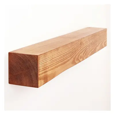 4x4 Smooth Mantel Beam (9.5x9.5cm) - 50cm Medium Oak - Funky Chunky Furniture