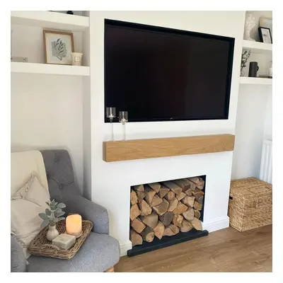 4x6 Oak Mantel Beam - Outlet - Save 20% - Natural Oak 70cm - Funky Chunky Furniture