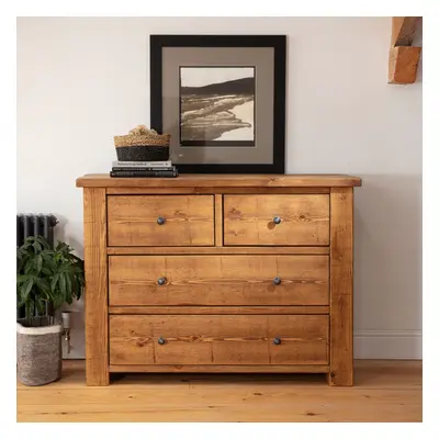 Coleridge 4 Drawer Chest of Drawers - Walnut | Funky Chunky Furniture - Funky Chunky Furniture