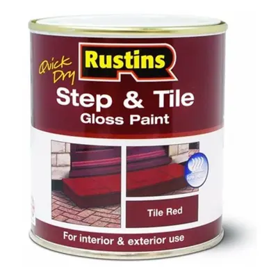 Rustins - Quick Dry Step & Tile Paint Red 250ML