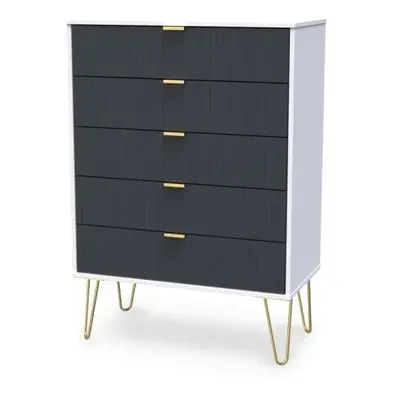 Welcome Linear 5 Drawer Chest of Drawers Assembled