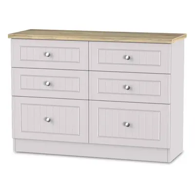 Welcome Vienna 6 Drawer Midi Chest of Drawers Assembled