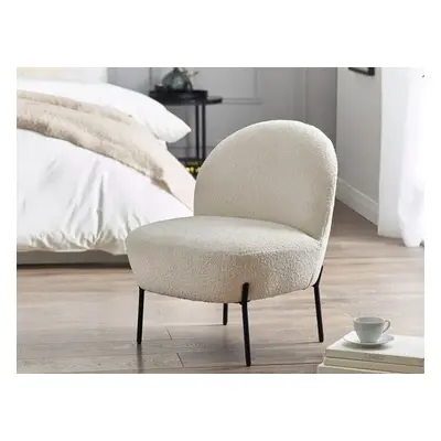 Julian Bowen Lulu Ivory Boucle Accent Chair