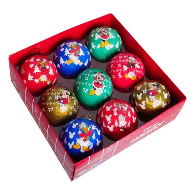 7.5cm Mickey Mouse & Friends Baubles (9pc) - Disney Licensed Christmas Inspirations BV - Christm