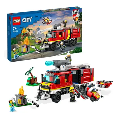 LEGO® 60374 City Fire Command Unit Set With Fire Engine Toy