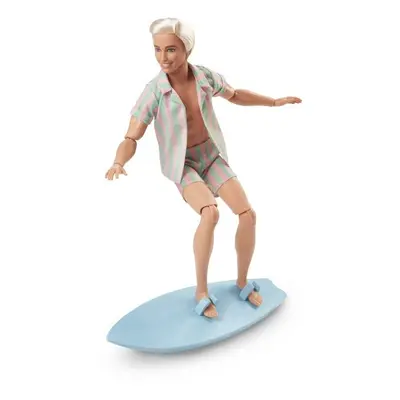 Ken Doll Wearing Pastel Striped Beach Matching Set – Barbie The Movie