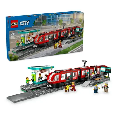 LEGO® City Downtown Tram and Station Toy Set 60423