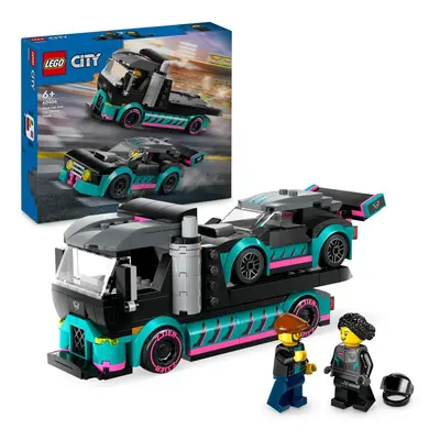 LEGO® City Race Car and Car Carrier Truck Building Toy 60406