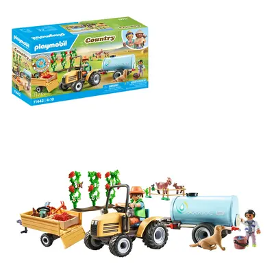 Playmobil 71442 Country: Tractor With Trailer And Water Tank