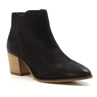 Dune Parlour Nubuck Women's Black Boots