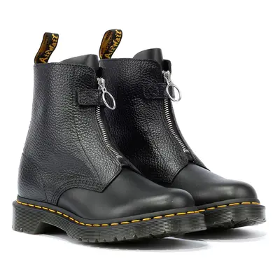 Dr. Martens 1460 Pascal Front Zip Leather Women's Black Boots