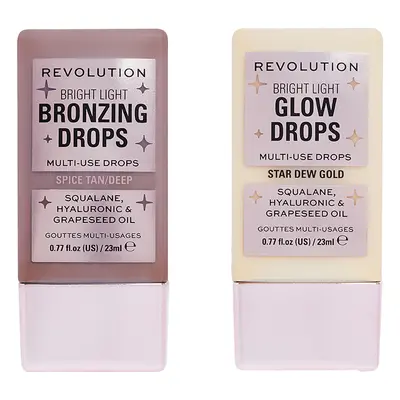Makeup Revolution Bronze and Glow Drop Duo (Various Shades) - Deep Bronze Spice