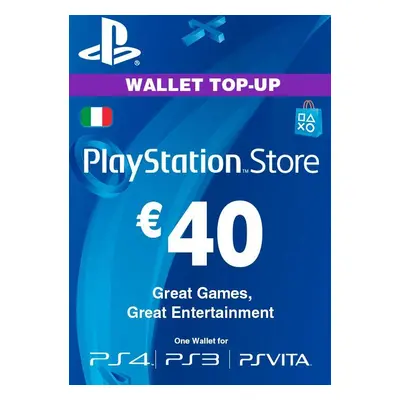 PlayStation Store Gift Card €40 Euro (Italiano) ( PSN )