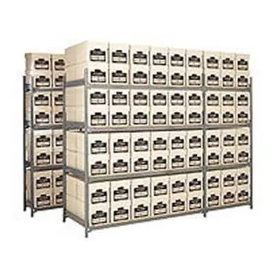 Heavy-Duty Archive Storage Shelving 8 Boxes High - 80 Box Extension Bay - 2140 x 1525 x 762mm