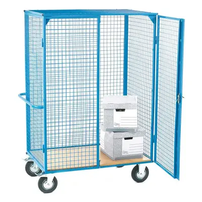 Heavy Duty Distribution Trolley with Lockable Doors - 1790h x 1270L x 750w - 500kg Capacity