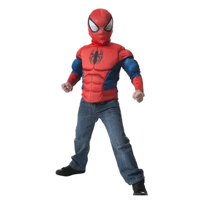 Rubie's Spider-man Muscle Chest Shirt Costume Top Set & Mask - 4-6 years