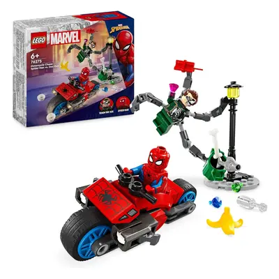 Lego Marvel 76275 Motorcycle Chase Spider-Man Vs Doc Ock Playset