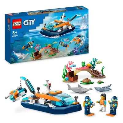 LEGO 60377 City Explorer Diving Boat Toy