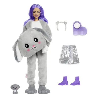 Barbie Cutie Reveal Doll with Puppy Plush and Grey Bunny Costume - 10 Surprises