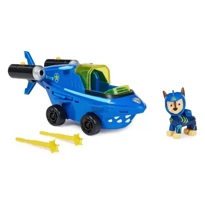 Paw Patrol Aqua Pups Chase's Transforming Shark Vehicle Playset