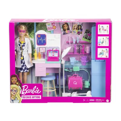 Barbie Medical Doctor Blonde Doll And Playset