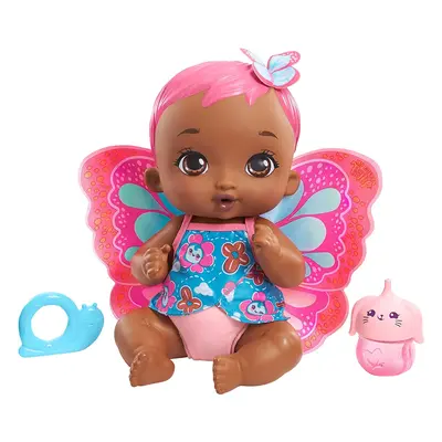 My Garden Baby Feed and Change Baby Butterfly Doll with Pink Hair